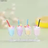 5 Stile 1:12 Puppenhaus Miniatur Ice Cups Doll House Kitchen Lebensmittel Accessoires Mini Milkshake Ice Cream Küchenspielzeug