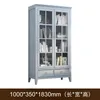 Luxury Solid Wood Bookcase With Glass Door Bookcase Nordic Storage Cabinet Wine Cabinet Display Cabinet