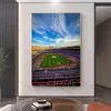 Football Stadium Night Poster Soccer Field Wall Art Prints Canvas Painting Picture for Boys Room Home Giant Poster Decoration