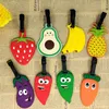 Creative Creative Food Fruit PVC Luggage Tags Travel Accessories for Bags Portable Luggage Tag Baggage Boarding Tag Label