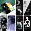 Death Note Black Case för Samsung Galaxy A53 A52S A73 A12 A13 A72 A32 A33 A22 A23 5G A21S A31 A50 A51 A70 A71 Telefonskydd