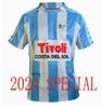 2024 2025 Camiseta Malaga CF Futbol Forması 120 Aniversario Çocuk Kiti Remake Retro 24/25 Evde Futbol Gömlekleri Erkek Bustinza M. Juande Ramon Febas Alex Gallar Sol Munoz