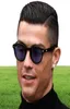 Солнцезащитные очки мода Ronaldo Men Men Wintage Vintage Tint Tint Ocean Transparent Blue Lens Design Design Sun Glasses3381347