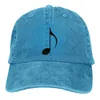 Ball Caps Musical Note Washed Baseball Cap Love Music Fashion Hip Hop Chapeaux Summer Men Adult Tennis Skate Design