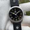 腕時計39mmケースNH35 10mmクラウンレザーストラップサファイア316ステンレス鋼ケースC3光鋼SD1906メンズダイビング