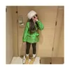 Jackor 2024 Korean Style Girls Blazer Spring Autumn Puffy Fashion Coat 3-8T B407 Drop Delivery Baby Kids Maternity Clothing Outwear Otqoi