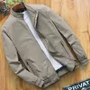 Heren Jackets Men Bomber Jacket Militaire katoenen jas Spring herfst kleding ritssluiting windjager lange mouw vaste kraag met lange mouwen