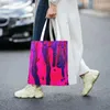 Shopping Bags Blood And Glitter Nail Polish Art Bag Shoulder Canvas Tote Portable Manicure Manicurist Groceries Shopper