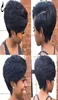 Ishow Piexie Cut Short Short Bob Wig Natural Color All Age Hush Hair Brazilian Remy Hair for Black Women 68inch8234884