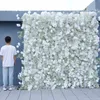 White Gypsophila Orchid Rose 5D Roll Up Curtain Flower Wall Wedding Backdrop Decor Milan Turf Tyg Plants Wall Event Prop A7817