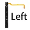 Right and Left Slide Rail with Flex Cable Fix Part for Nintendo Switch Console NS Rebuild Track Original Repair Part Accessories