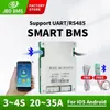 JBD Smart BMS LIFEPO4 BMS 4S 20A 30A 35A 12V Circuit Boards LifePo4 Balance Lithium 18650 Batterie BMS mit UART RS485