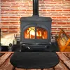 Fireproof Hearth Rugs Fireplace Rug Half Round Floor Rug 2-Layer Fiberglass Fireproof Mat Stove For Wood Indoor Outdoor