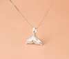Pendant Necklaces Design Animal Fashion Women Necklace Whale Tail Fish Nautical Charm Mermaid Elegant Jewelry Girls Collares4213022