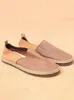 Casual Shoes Summer Breattable äkta läder loafers män som slipper dagligen platt man vintage fiskare anpassade 15 dagar