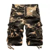 Shorts da carico maschile Summer Magouflage Multi tasca Shorts casual Pantalones Cortos Men Casual Sust Wear 240409