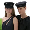 Kolekcja marki Berets Wool S Boy Caps Women Hats Flat MiliTray Baker Hat z logo9672134
