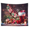 Julfest tapestry vägg hängande dekor konst filt gardin picknick bordduk hem rum gåva