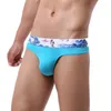 Underpants 8PCS/Lot Men's Briefs Sexy Bulge Pouch Thongs Printed Underwear Lingerie Wholesale Triangle Panties G-string