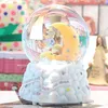 Decorative Figurines Supplier Lighted Snow Ball Resin Globes Baby Ornament For Gifts