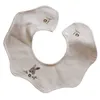 Baby BIB unisex oddychający kwiat śliniący się haft haft haftowy tkanina regulowana snap snap bib 360 Rotatable Drib Ręcznik