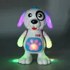 Roboty elektroniczne pies muzyka muzyka lekkie taniec spacer słodki prezent dla dzieci 3-4-5-6 lat zabawki dla dzieci zwierzęta chłopcy dziewczęta dzieci 240407