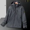 Coats Plus Size Coat Spring And Autumn Stone Mens Jacket Island 223Stand Collar Hooded Solid Mens Casual Windproof Outdoor Is Land Jacket Coat New 7Xl 9 375