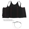 GUUDIA Open Bust Thicker Polymer Vest Inner Hook Outside Zip Women Sauna Suits Fat Burn Top Waist Trainer Corset Body Building