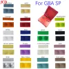 JCD 1Sets für GBA SP Ersatzschraube Staubstopfen Abdeckungsabdeckung für Game Boy Advance SP Shell Housing Luminous Gummi