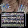 24 GRID LUXE LUXE LUXE CHIME CHIMINE DE Nail en diamant Shiny