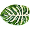 Carpets Bathroom Waterproof Mat Leaf Pattern Microfiber Bath Green Tropical Plants Super Absorbent Home Door Non Slip Foot