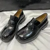 Casual Schuhe Design Männer Slebringe Britische Straße Street Split Zehen trendy echte Leder Luxus Frauenparty Walking 3c