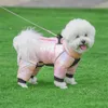 Dog Apparel Zipper Double Pet Jum macacão de macacão para cães pequenos Coupas de filhotes de filhote de filhote Yorkshire Roma