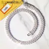 Yu Ying Pass Diamond Test di 8-14 mm GRA MOISSANITE 18K Sterling Sterling Silver Cuban Link Chain for Ume Hip Hop Necklace Az5e