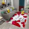 Rotes romantisches Paar Liebe Thema Teppich weich absorbierende matte matte badezimmer wobzimmer schlafzimmer kawaii nicht rutsches Teppich für Wohnkultur