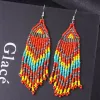 New Jewelry Beaded Earings Dangle Drop Earrings for Women Boho Tassel Beads Multi colors Earring Jewelry Gifts