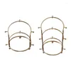 Bijoux Soches Gold Metal Princess Stand Holder Crystal Bandands Rangement