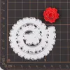 24 Círculo de estilo 3D flores cortes de corte de metal para álbumes de recortes Tarjetas de manualidades de papel de bricolaje haciendo en relieve Garland Die cortes 2023 Nuevo