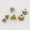 10pcs / lot Antique Silver / Gol Color Tower Shape Caad Caps Berce 8 mm 10 mm 12 mm Pilater de couverture Pilde