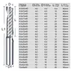 XCAN CARBIDE MILLING Bit Single Flute End Mill 3.175/12mm Shank CNC Router Bit för aluminiumskärning av spial malningsskärare