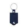 Custom Logo Gift Grave Car Business Sublimation Blanks Cléyring Key Ring Metal Metal Pu Le cuir clés Clées Clé WJ05