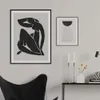 Abstrakte Matisse Körperlinie Kunst Sonne Boho Poster Schwarz Beige Leinwand Gemälde Wanddruck Bild Wohnzimmer Innenheimdekoration