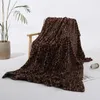 Blankets Leopard Pattern Blanket Hair Crystal Velvet Sofa Cover In Stock Small Nap Blan