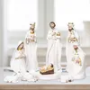 Påskfödelse KRIB NATIVITY SCENE Figurer Katolska Christian Home Decor Ortodox Manger Church -redskap Jesus Ramadan Decor 2023