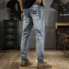 Marca de moda de jeans masculina Wear Wear White Ripped Ripped