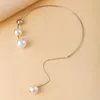 Colliers pendants Imitation Collier de perle Niche Design Open Collier Géométrique Géométrique Round Perle Candarbone