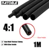 1M 4:1 Heat Shrink Tube With Glue Thermoretractile Heat Shrinkable Tubing Dual Wall 4 6 8 12 16 24 40mm