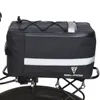 Portable Bike Trunk Bag Waterproof Bicycle Rack Rear Bag 8L/15L Rear Seat Saddle Bag Cycling Bag Reflective Luggage Carrier