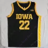 2024 Final Four Jerseys 4 Women College Basketball Iowa Hawkeyes 22 Caitlin Clark Jersey NCAA Black Yellow White Men Youth All Ed