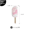 Decorative Flowers Simulation Pink Ice Cream Donut Fake Dessert Window Kitchen Home Decoration Shop Cake Publicity Po Props Model